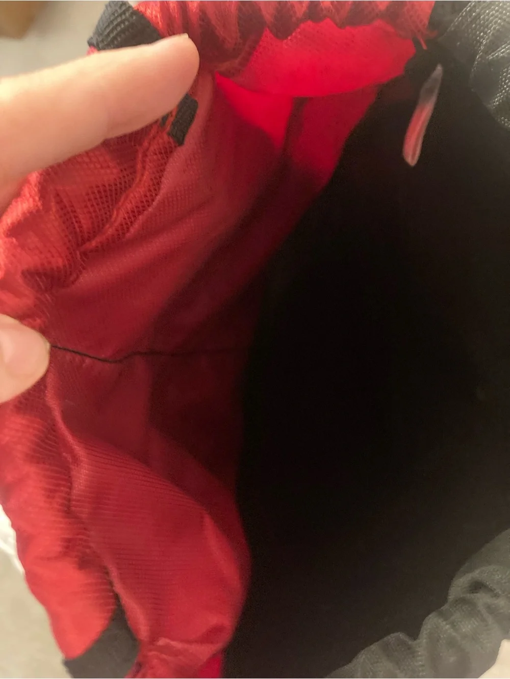 ADIDAS Red and Black Sporty Sackpack - Picture 3 of 6